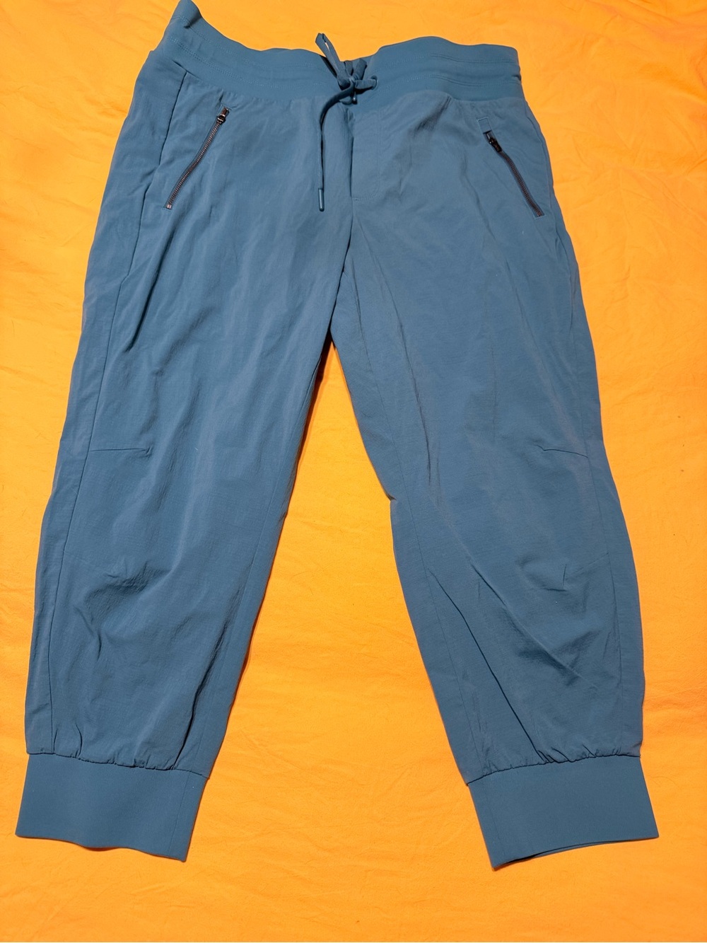 Athleta Trekkie North Teal Blue Drawstring Jogger Pants